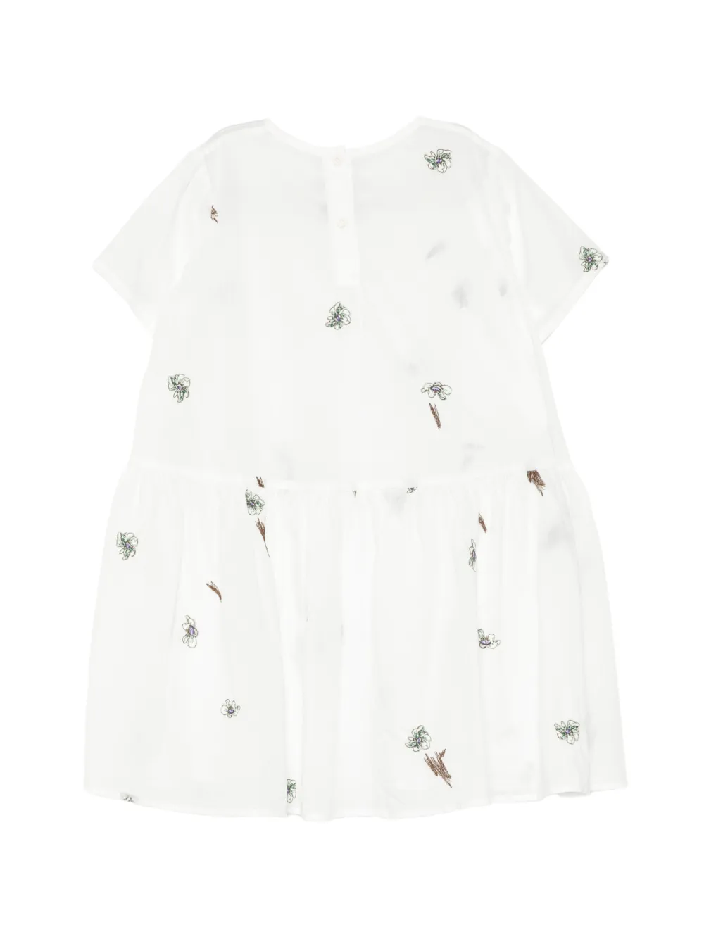 jnby by JNBY Jurk met geborduurde bloemen Wit