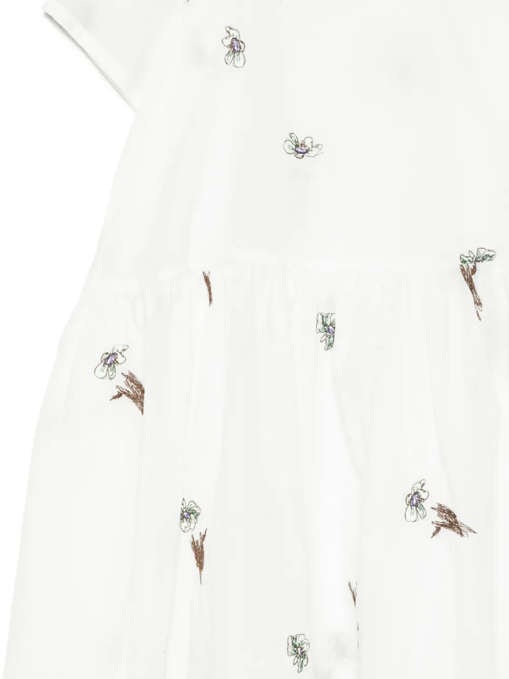 jnby by JNBY Jurk met geborduurde bloemen Wit