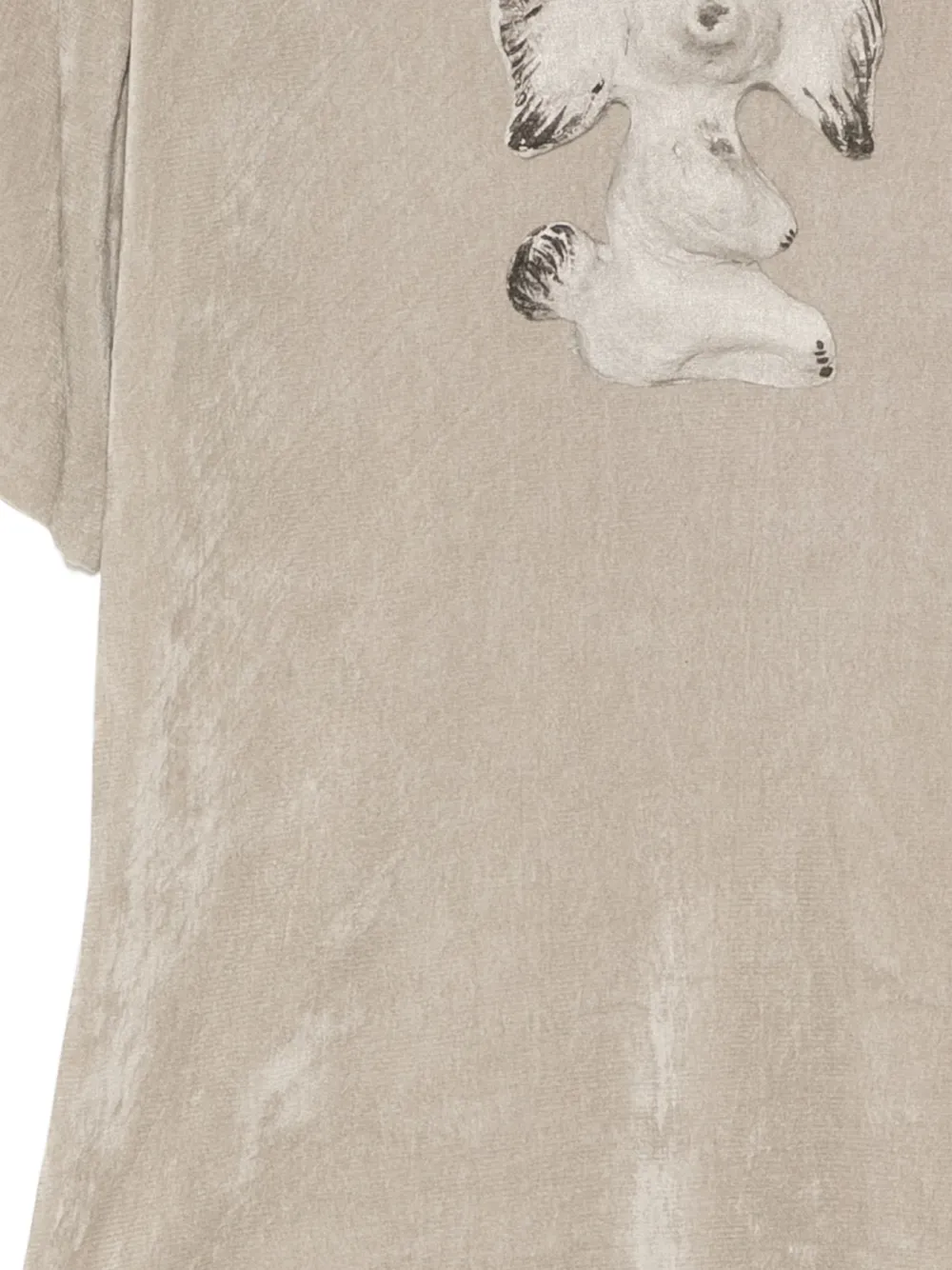 JNBY Gesmockt T-shirt met print Beige