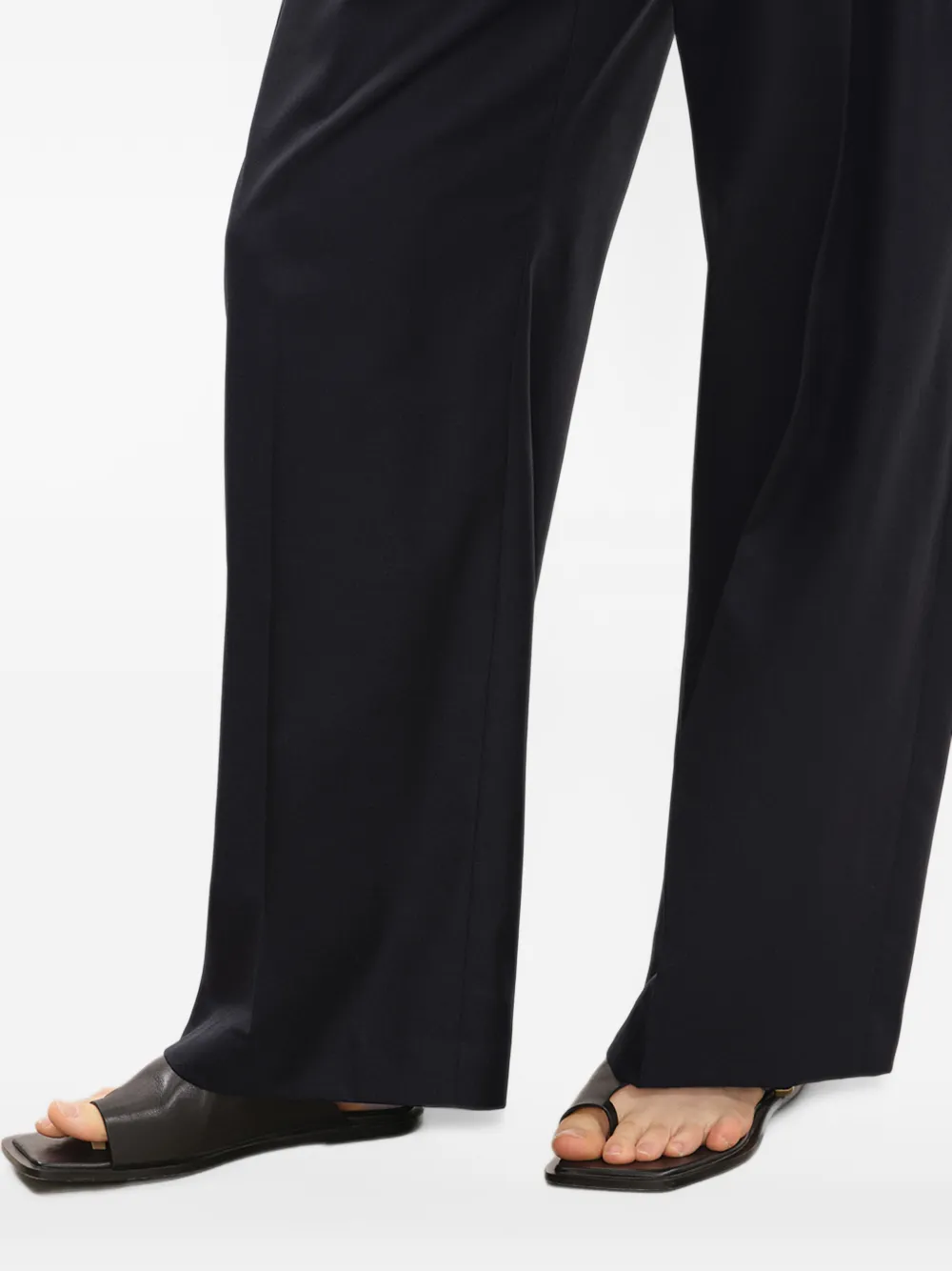 LESS Broek met wijde pijpen Zwart