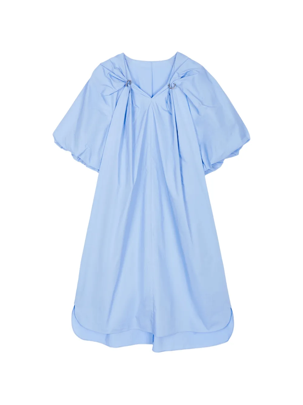 JNBY V-neck ballon-sleeve dress - Blue