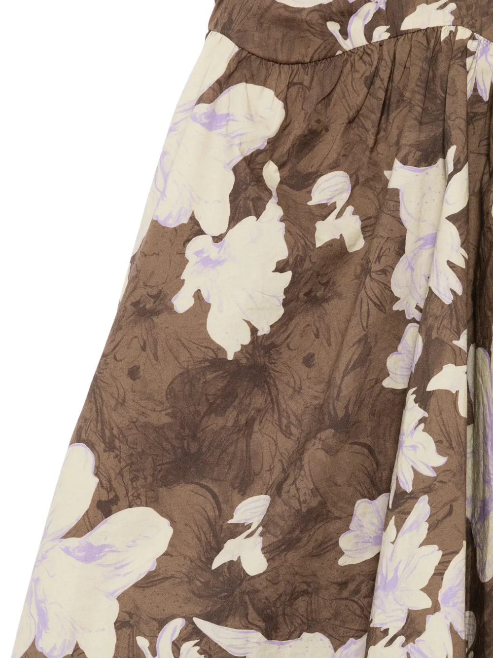 jnby by JNBY Jurk met bloemenprint Bruin
