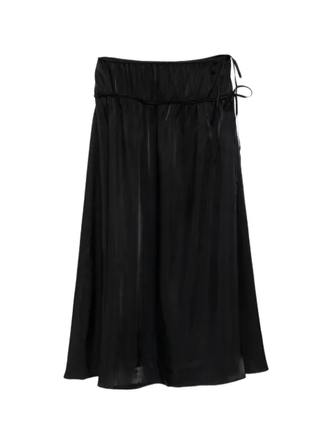 LESS side-tie gathered skirt