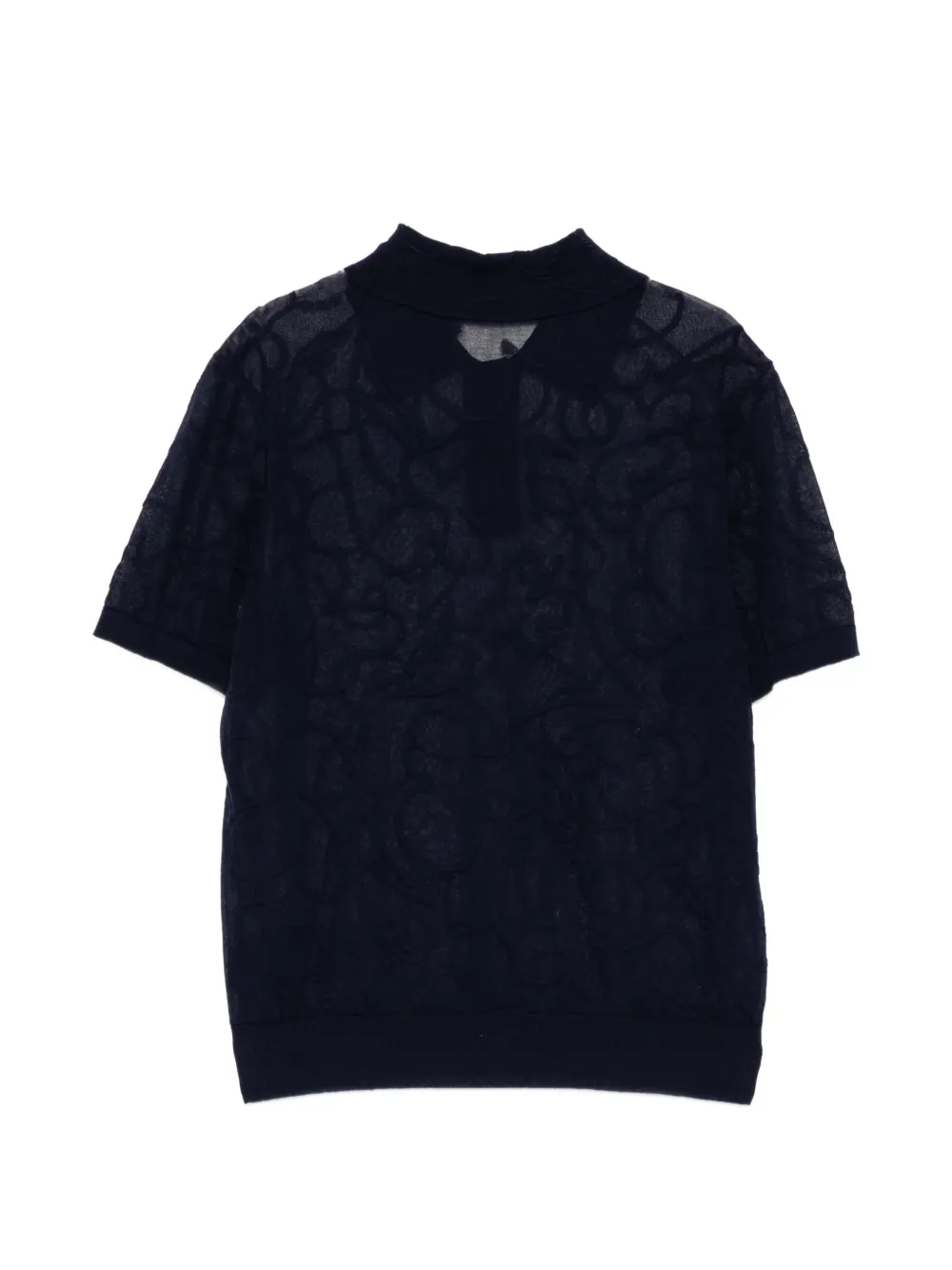 JNBY Poloshirt met jacquard Blauw