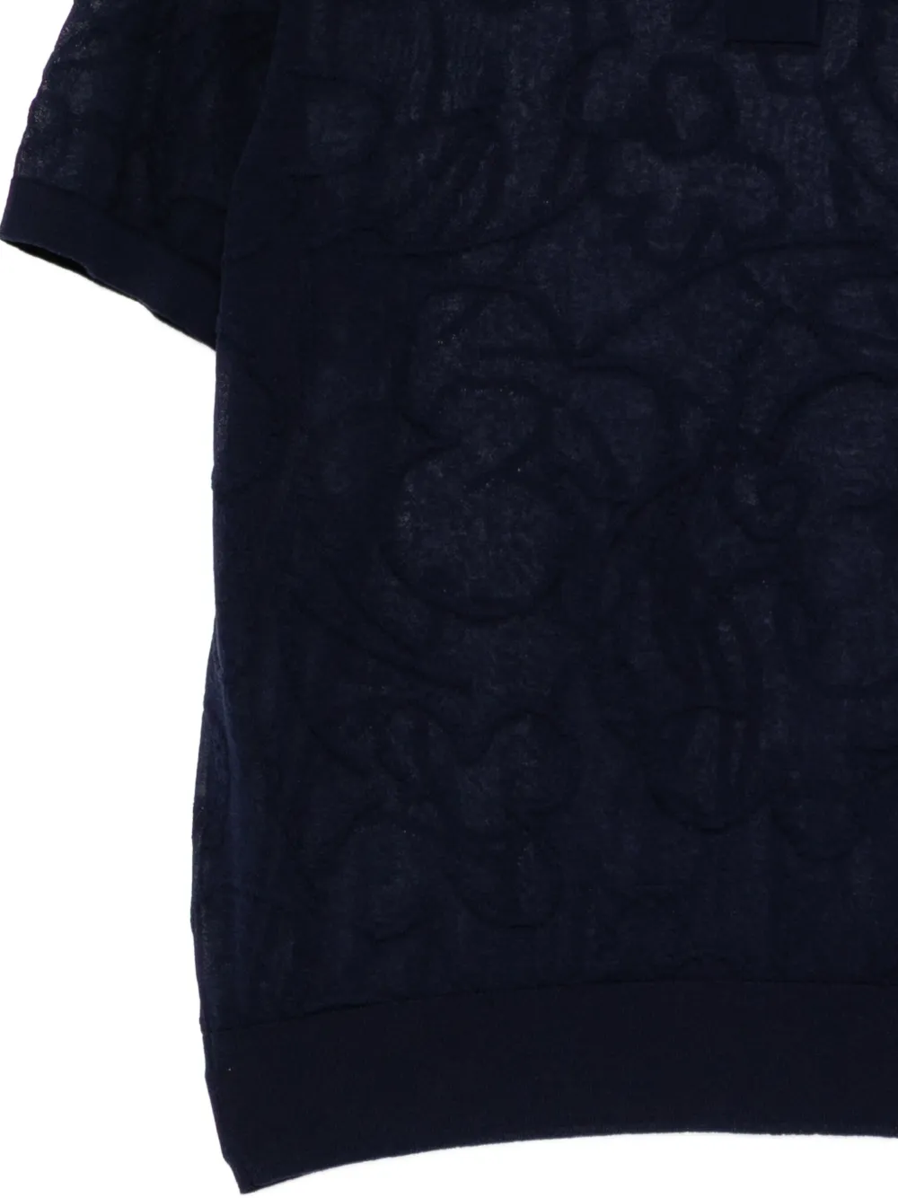 JNBY Poloshirt met jacquard Blauw