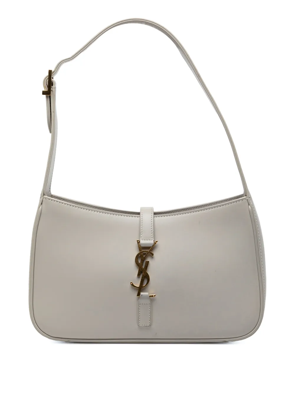 Saint Laurent Pre-Owned 2022 Smooth Calfskin Le 5 a 7 shoulder bag - Grigio