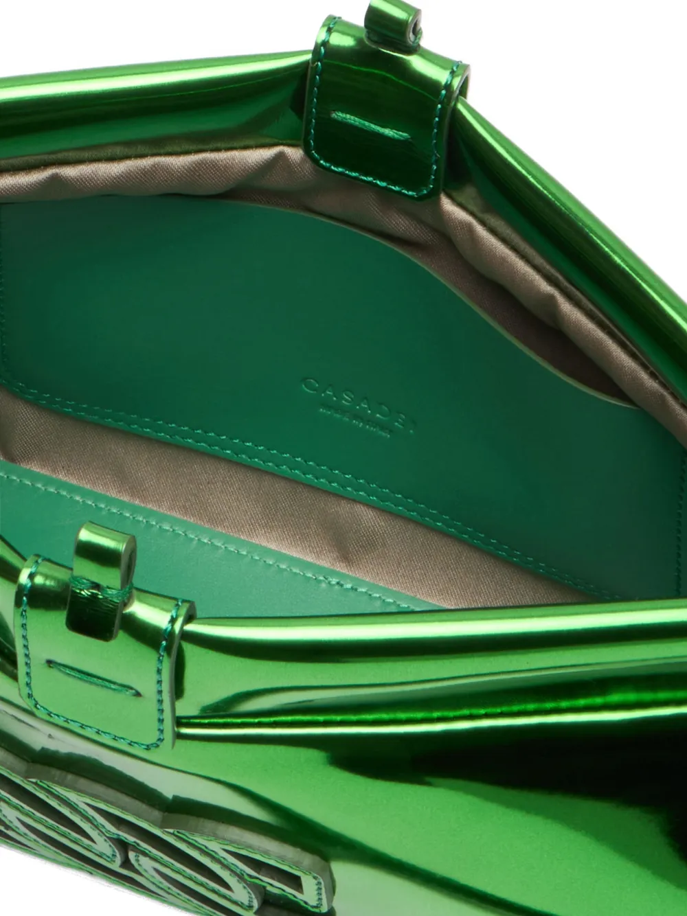 Casadei Interstellar schoudertas met logo-detail Groen