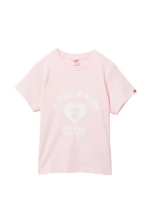 A BATHING APE® ハートエンブロイダリー Tシャツ | ピンク | FARFETCH JP