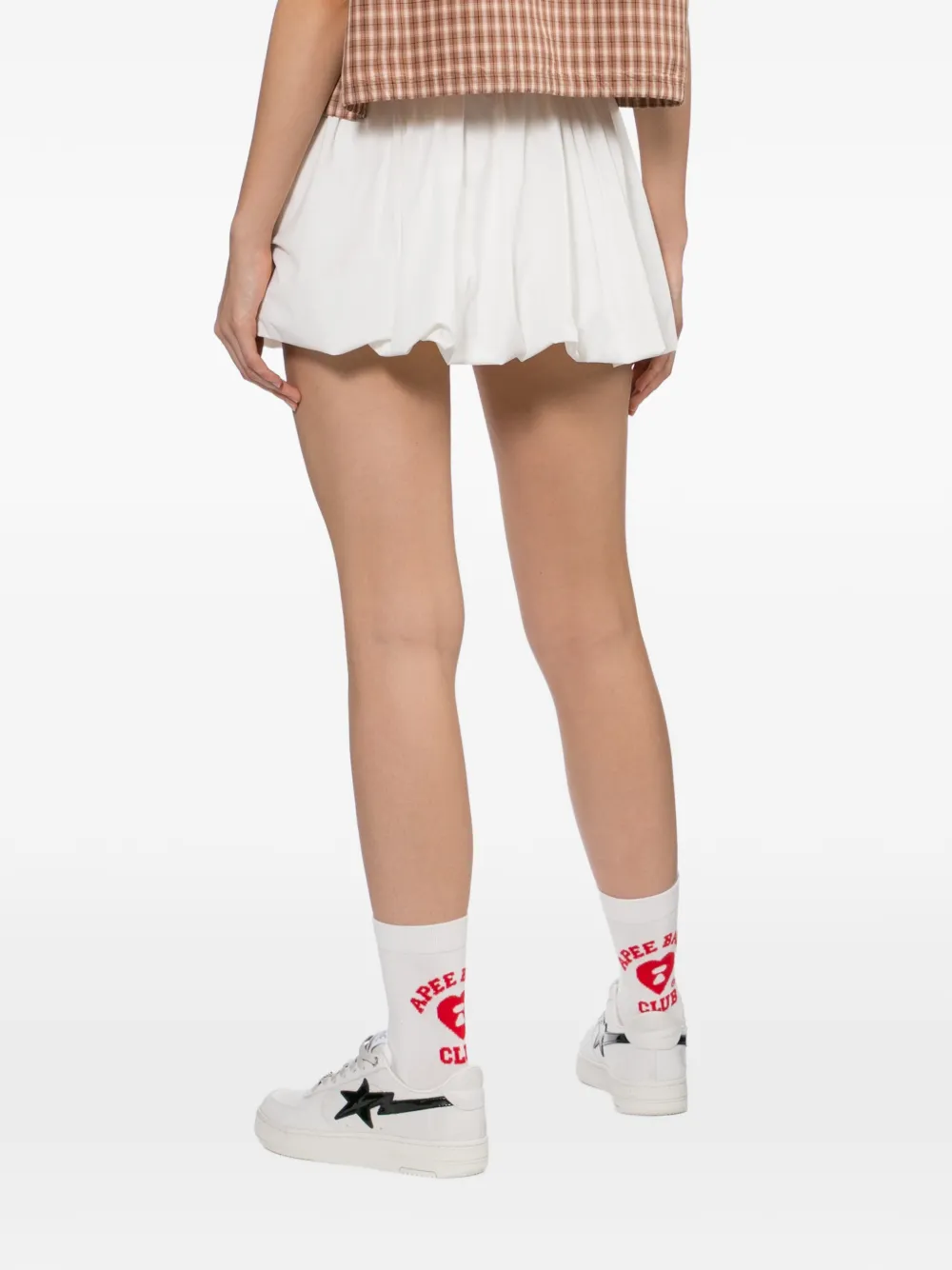 APEE™ by *A BATHING APE Mini-rok met logopatch Wit