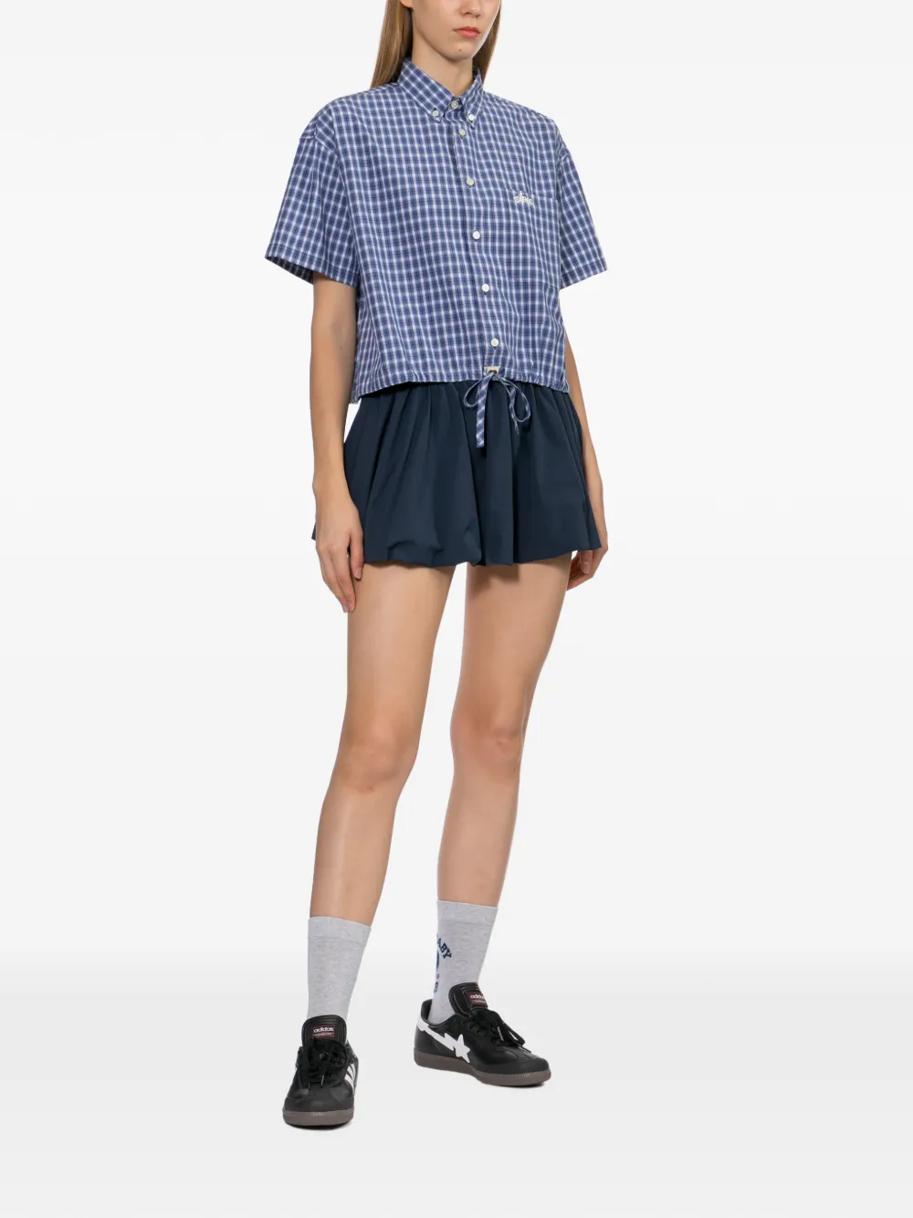 APEE™ by *A BATHING APE Mini-rok met logopatch Blauw