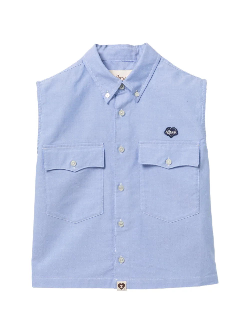 APEE™ by *A BATHING APE® Canotta con applicazione logo - Blu