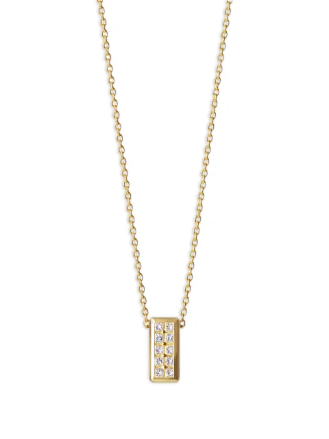 Shihara brick-pendant diamond necklace