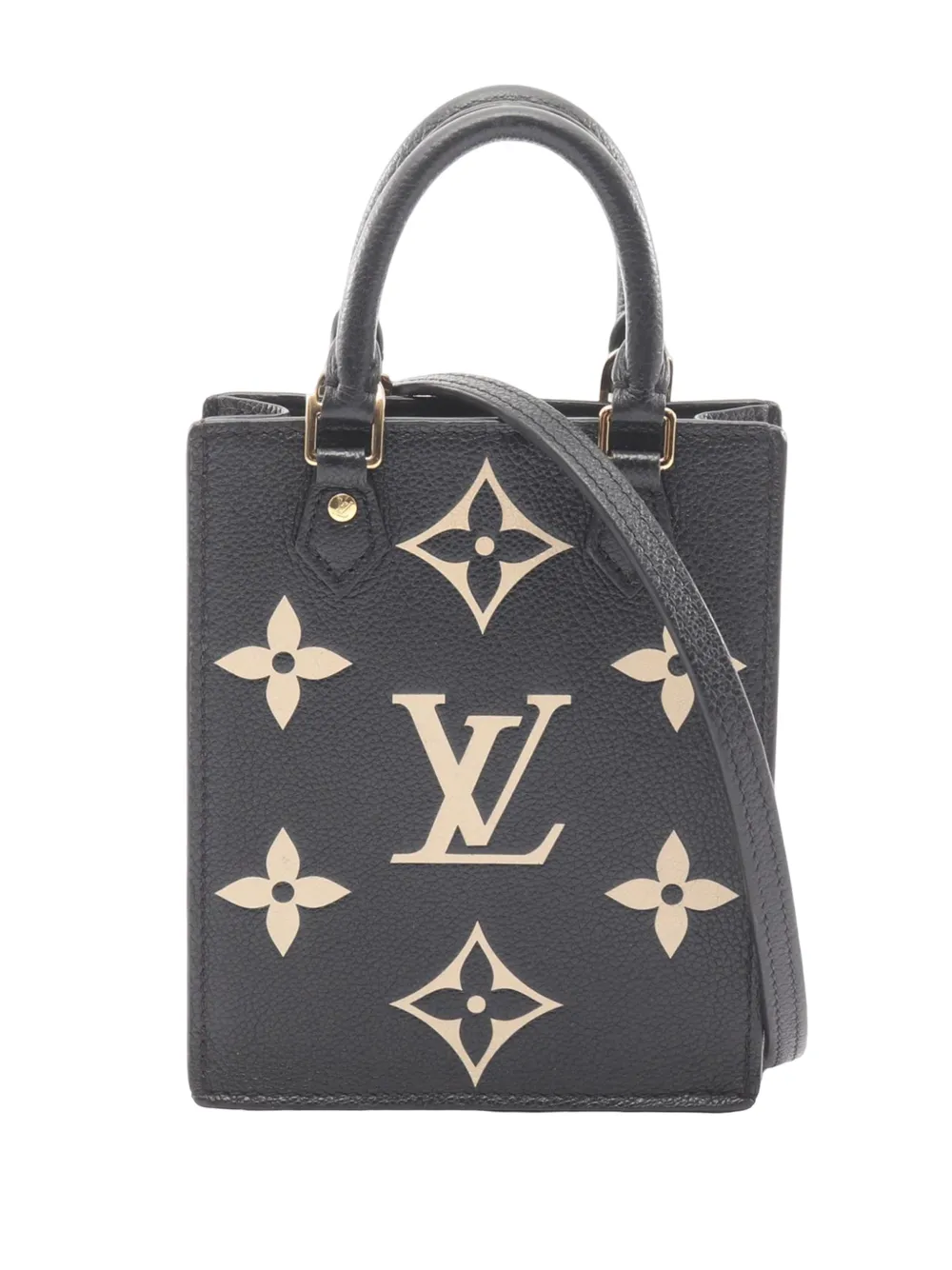 Louis Vuitton Pre-Owned 2021-2026 Bicolor Monogram Empreinte Petit Sac Plat satchel - Nero