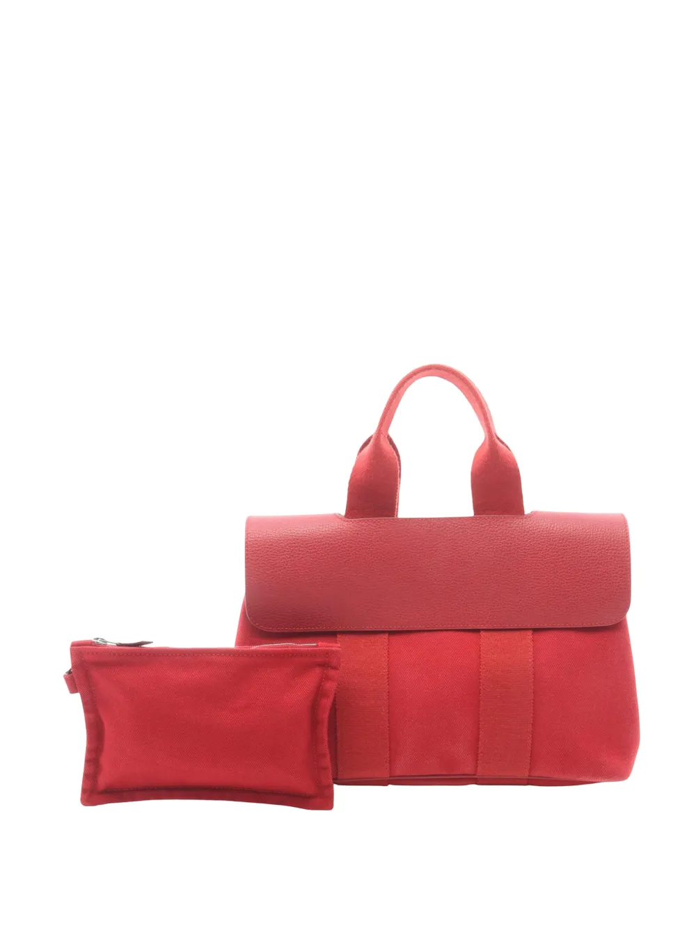 Hermès Pre-Owned 2006 Toile and Swift Valparaiso PM handbag - Rosso