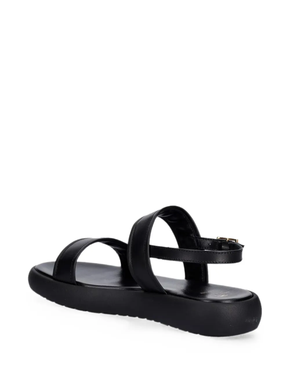 Elisabetta Franchi Kids logo-print buckle-fastening sandals Zwart