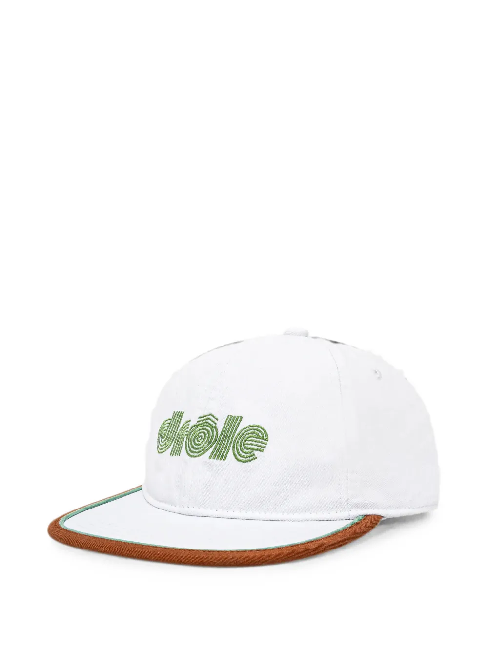 Drôle De Monsieur logo-embroidered baseball cap - Bianco