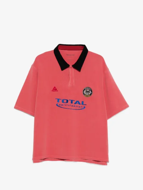 Martine Rose washed logo polo shirt