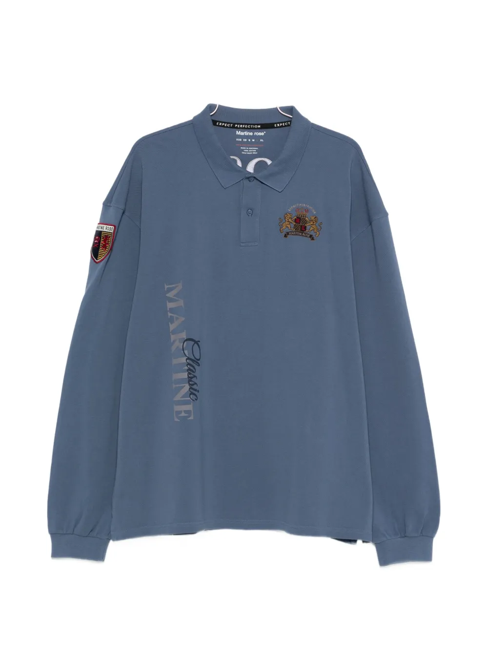Martine Rose logo polo shirt - Blu