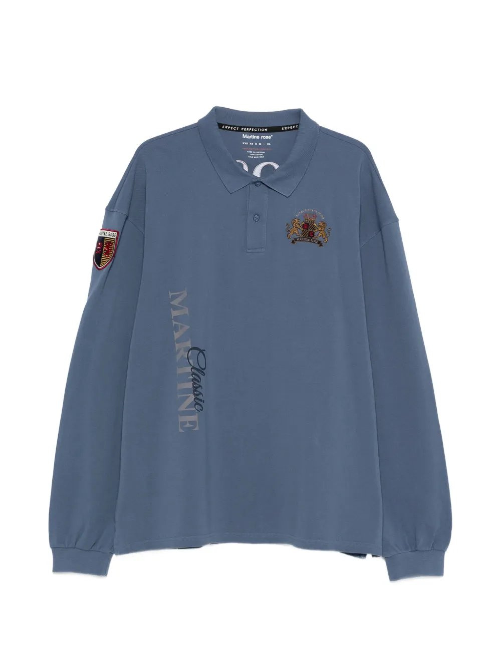 Martine Rose logo polo shirt - Blu