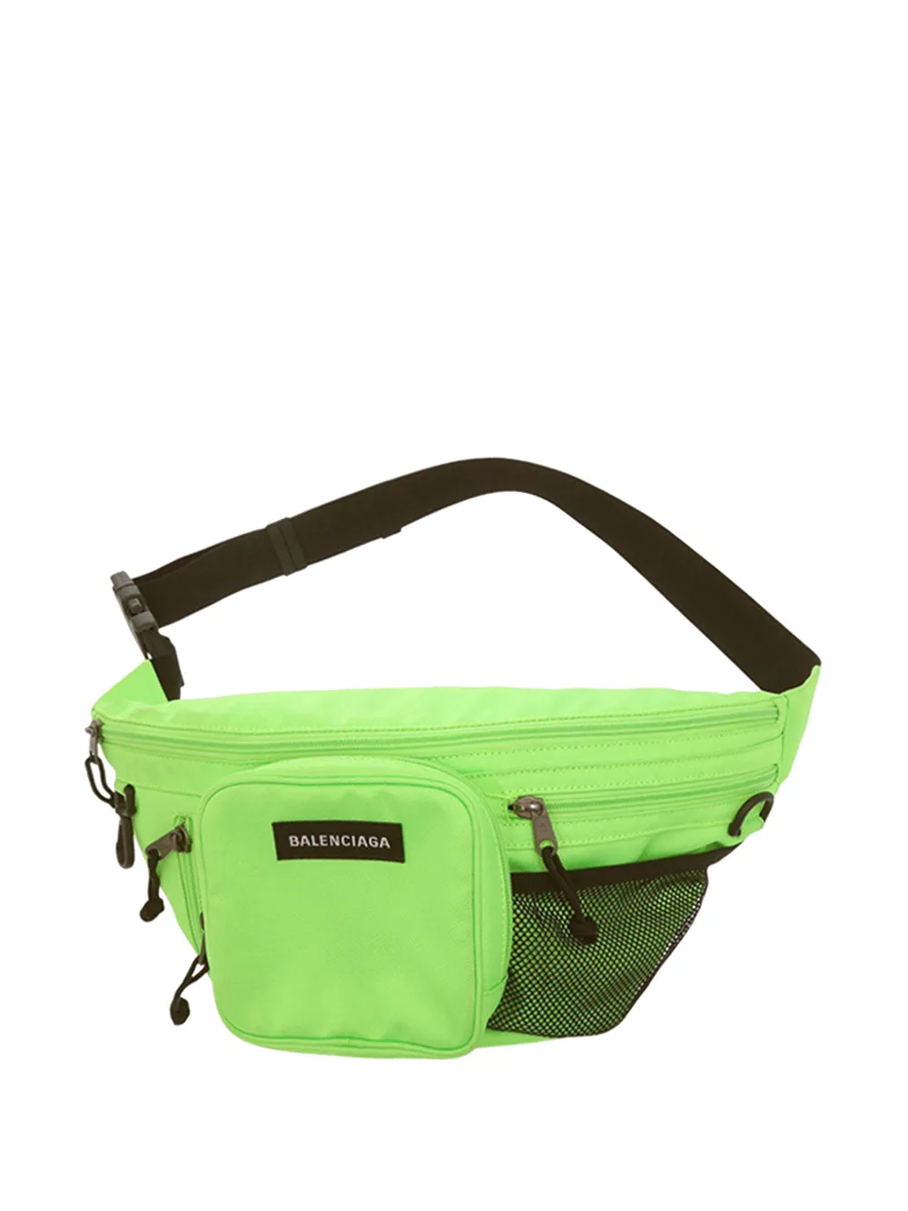 Balenciaga Pre-Owned 2020 Nylon Explorer Multi Zip Waist Pouch belt bag - Nero