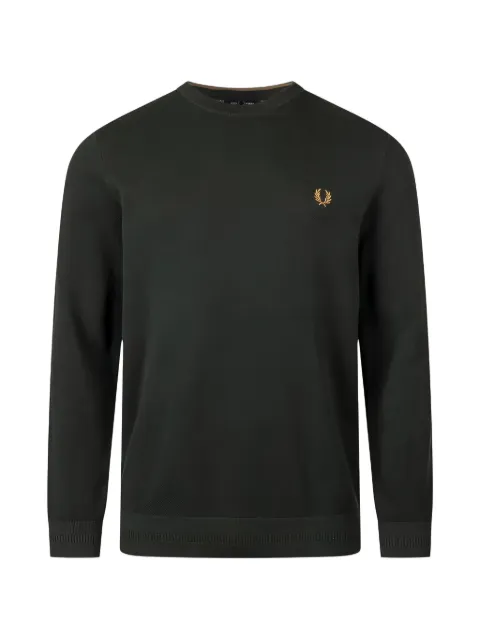 Fred Perry Laurel Wreath-embroidered sweater