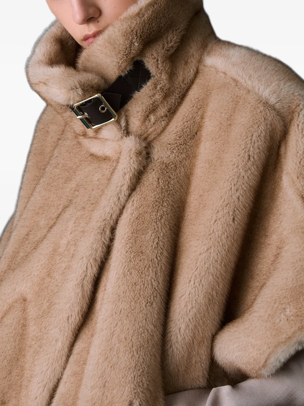LIU JO Jack van imitatiebont met gespsluiting Beige