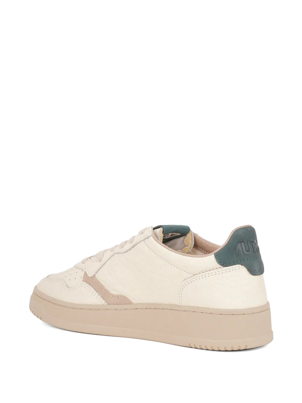 Autry Medalist perforated panelled sneakers Beige