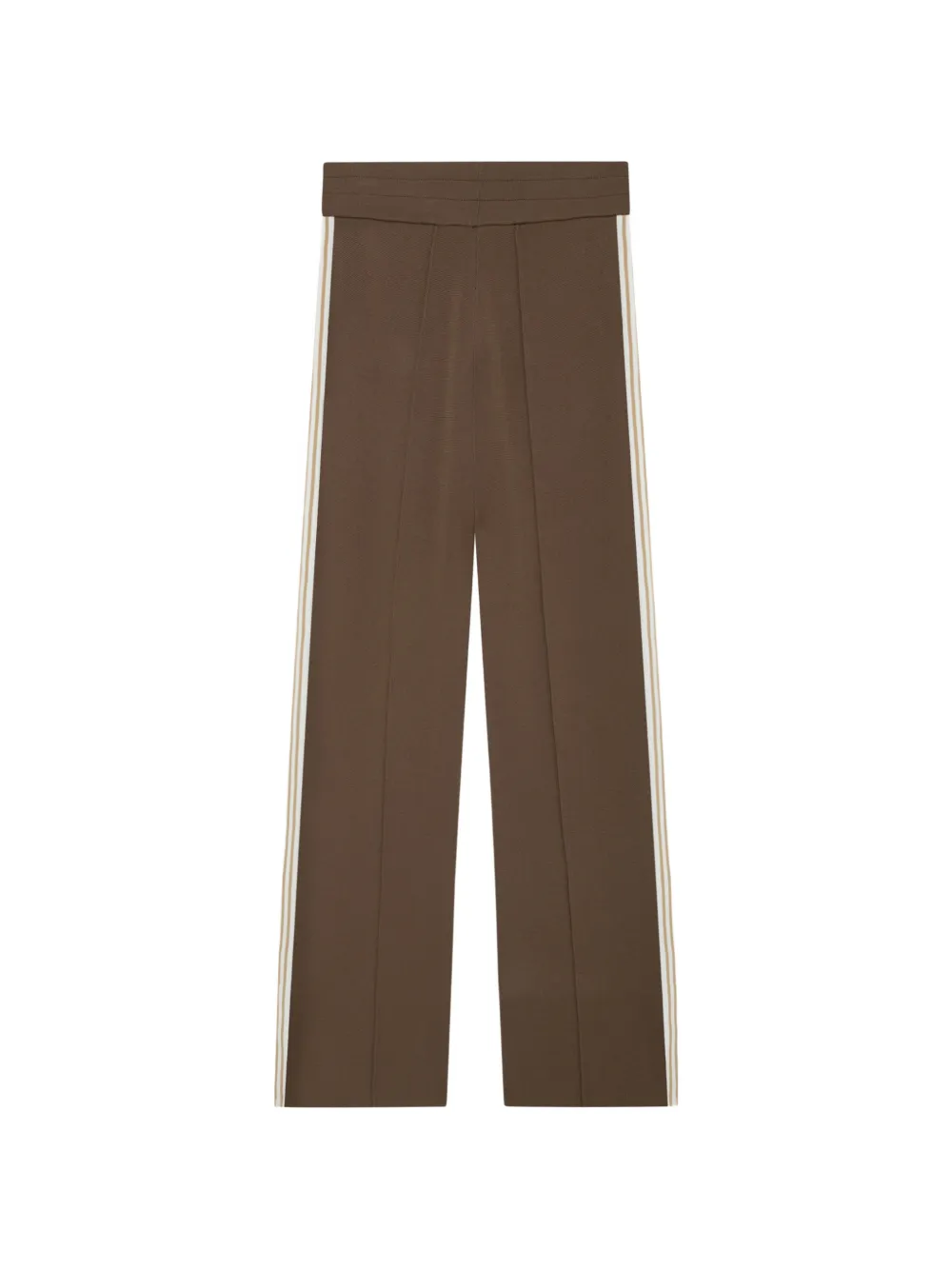 Autry Broek met zijstreep en geborduurd logo Bruin