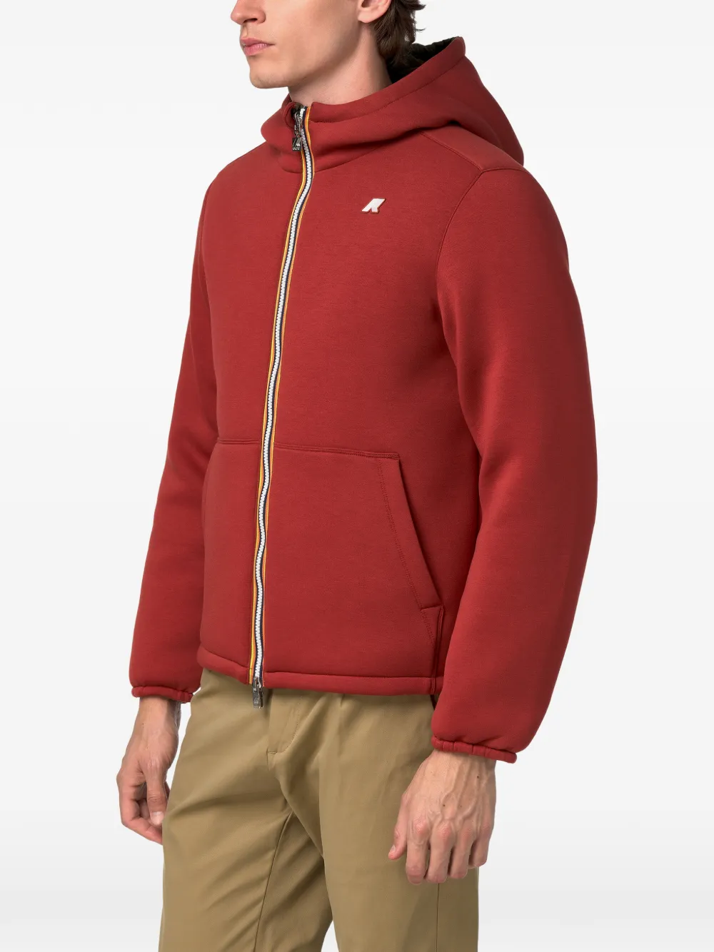 K-Way Jack Spacer omkeerbaar jack met capuchon Groen