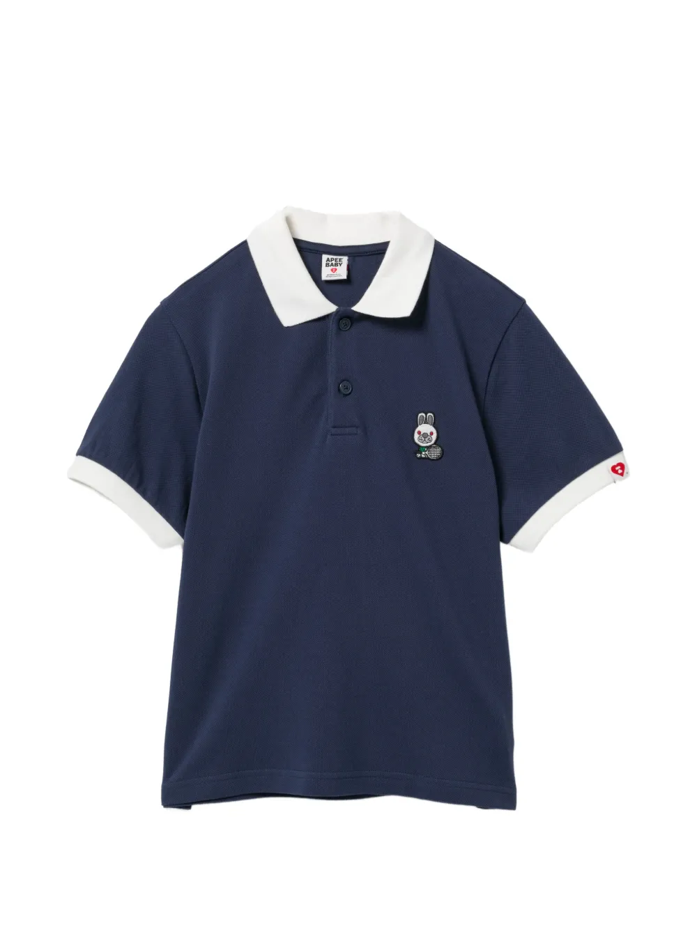 APEE™ by *A BATHING APE® rabbit embroidered polo · S