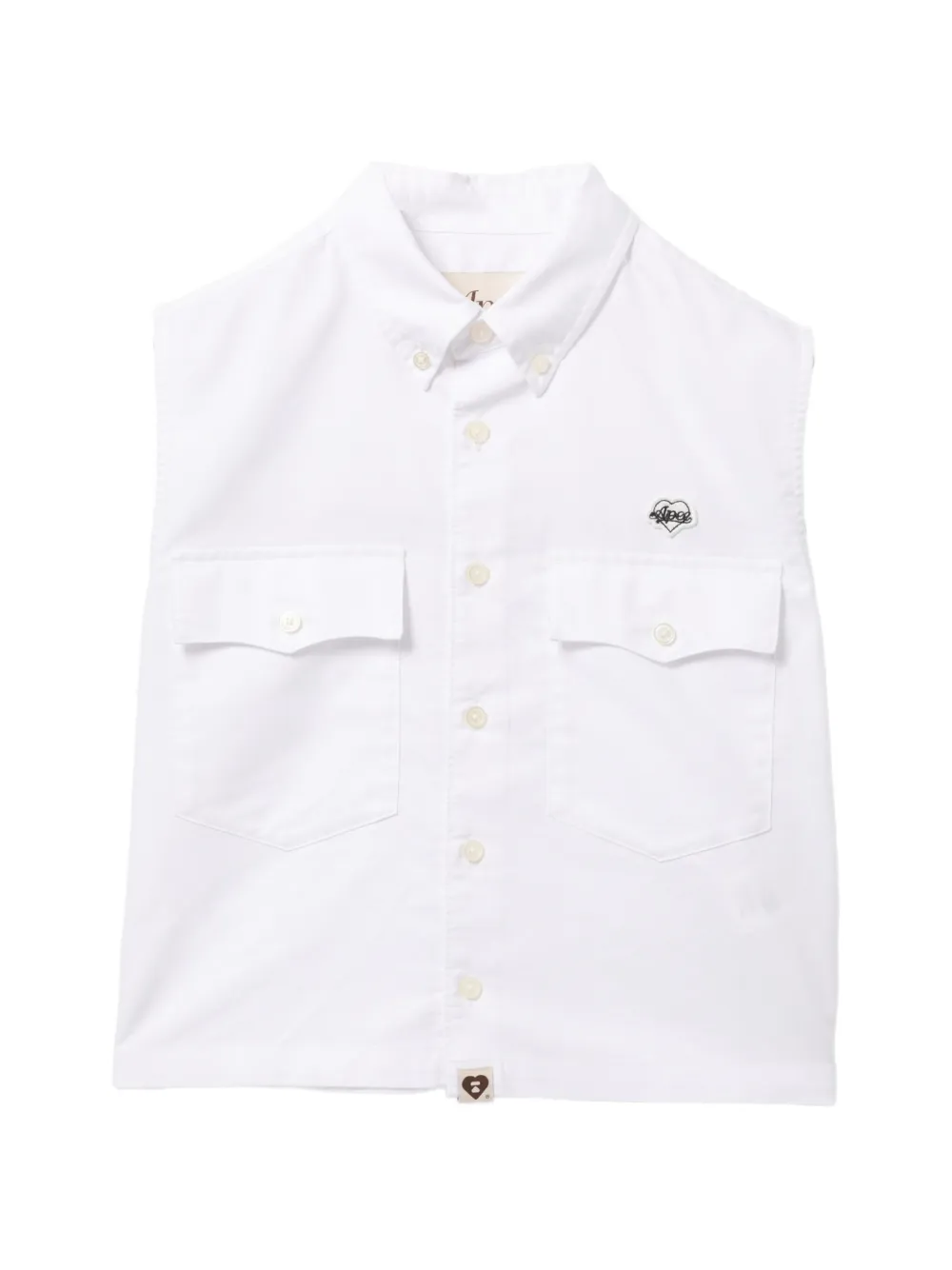 APEE™ by *A BATHING APE® Canotta con applicazione logo - Bianco