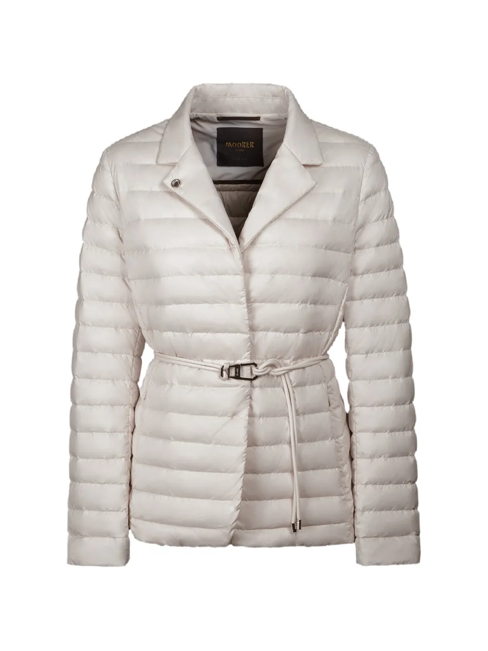 Moorer Lanzada belted jacket - Nude