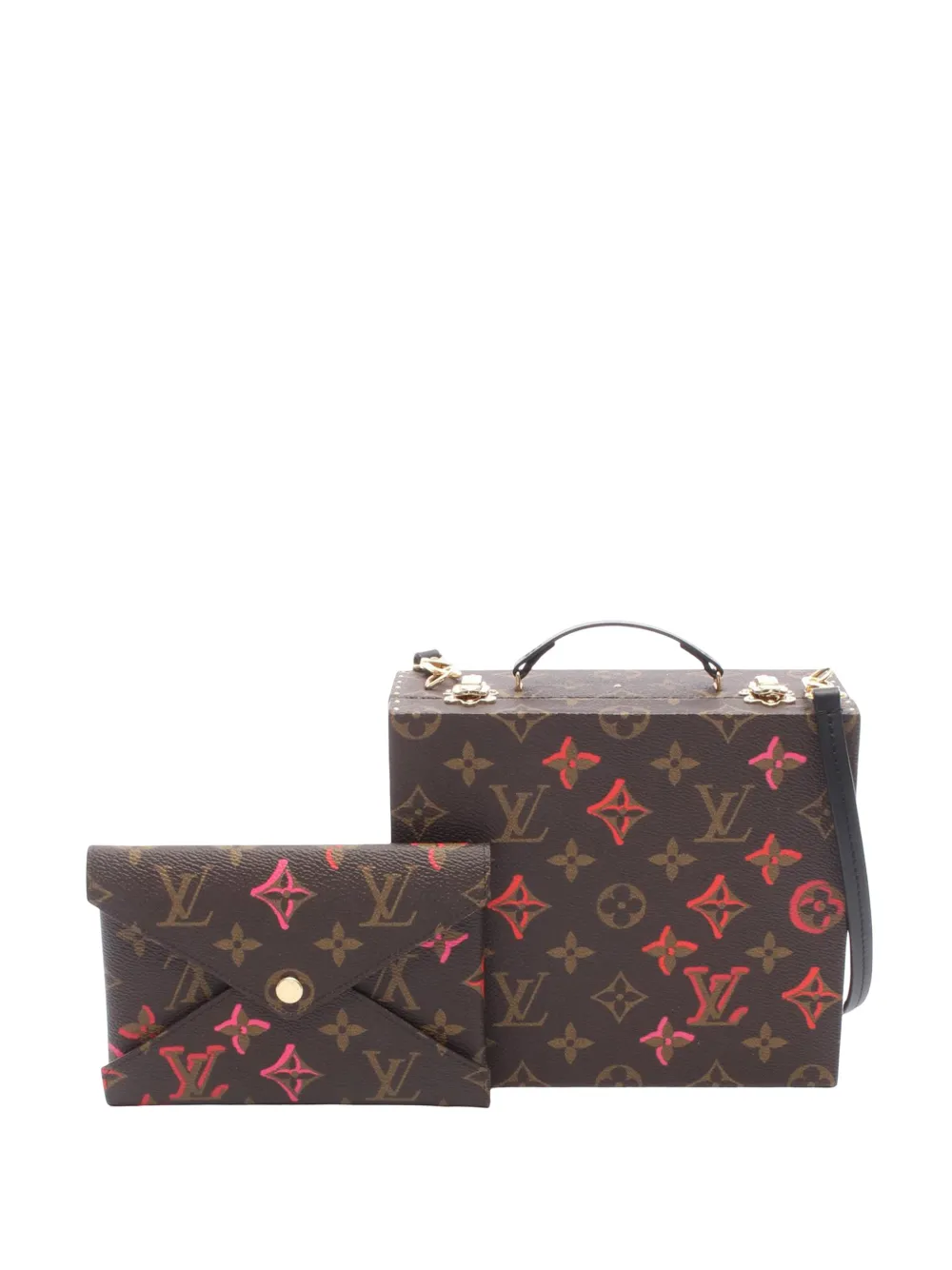 Louis Vuitton Pre-Owned 2010-2026 Monogram Fall In Love Mobile Box satchel - Marrone