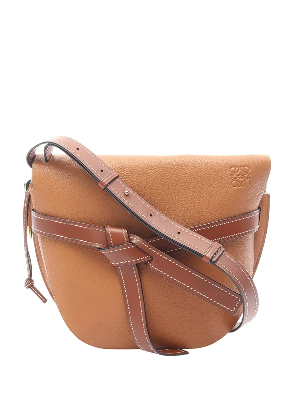 Loewe Pre-Owned 2010-2026 Medium Gate crossbody bag - Marrone