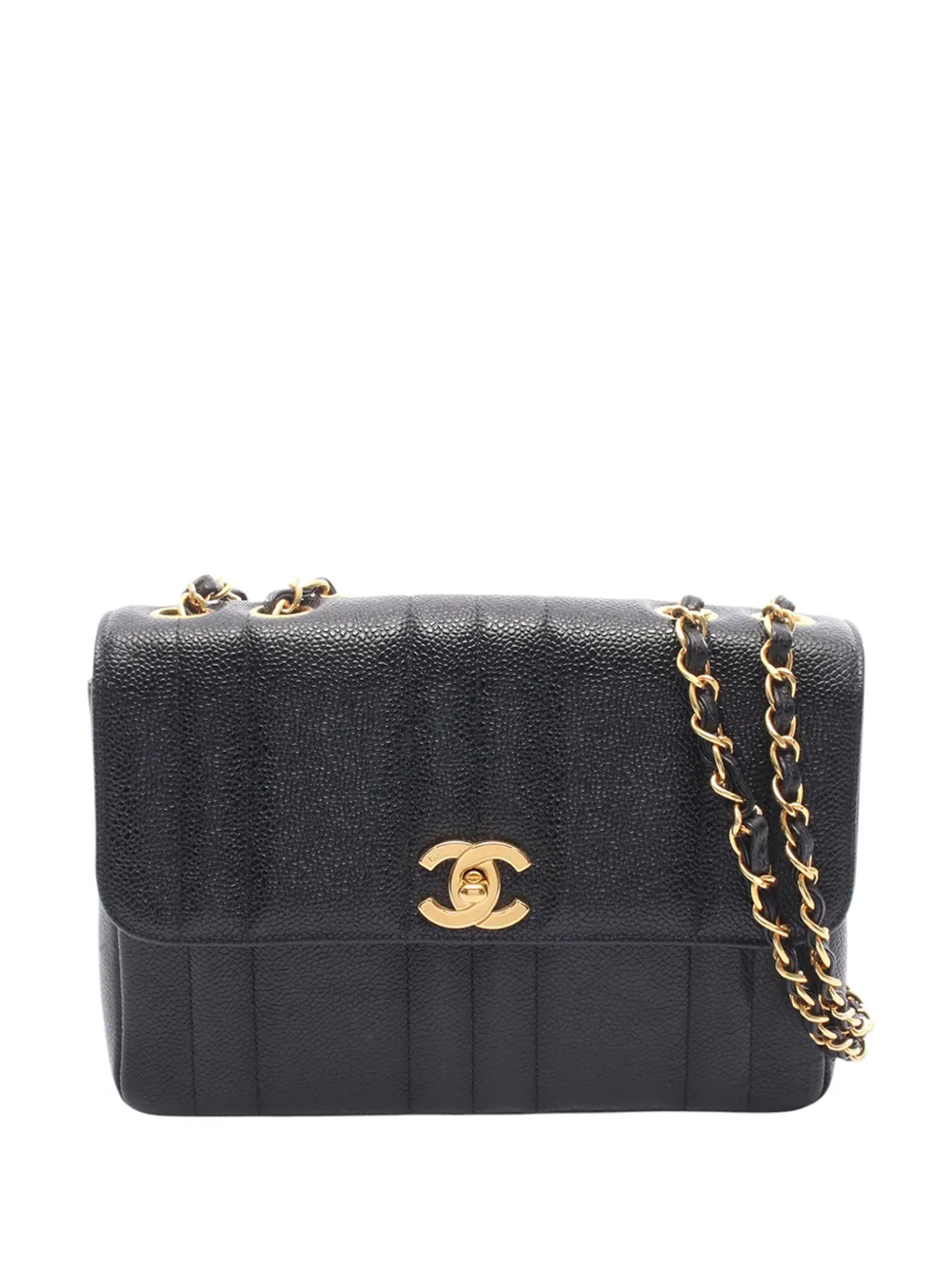CHANEL Pre-Owned 1994-1996 Square Caviar Mademoiselle Flap shoulder bag - Nero