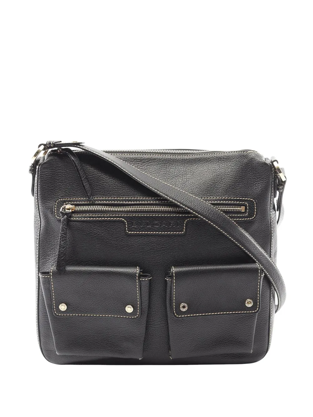 Bvlgari Pre-Owned 2010-2026 Leather Abelel shoulder bag - Nero