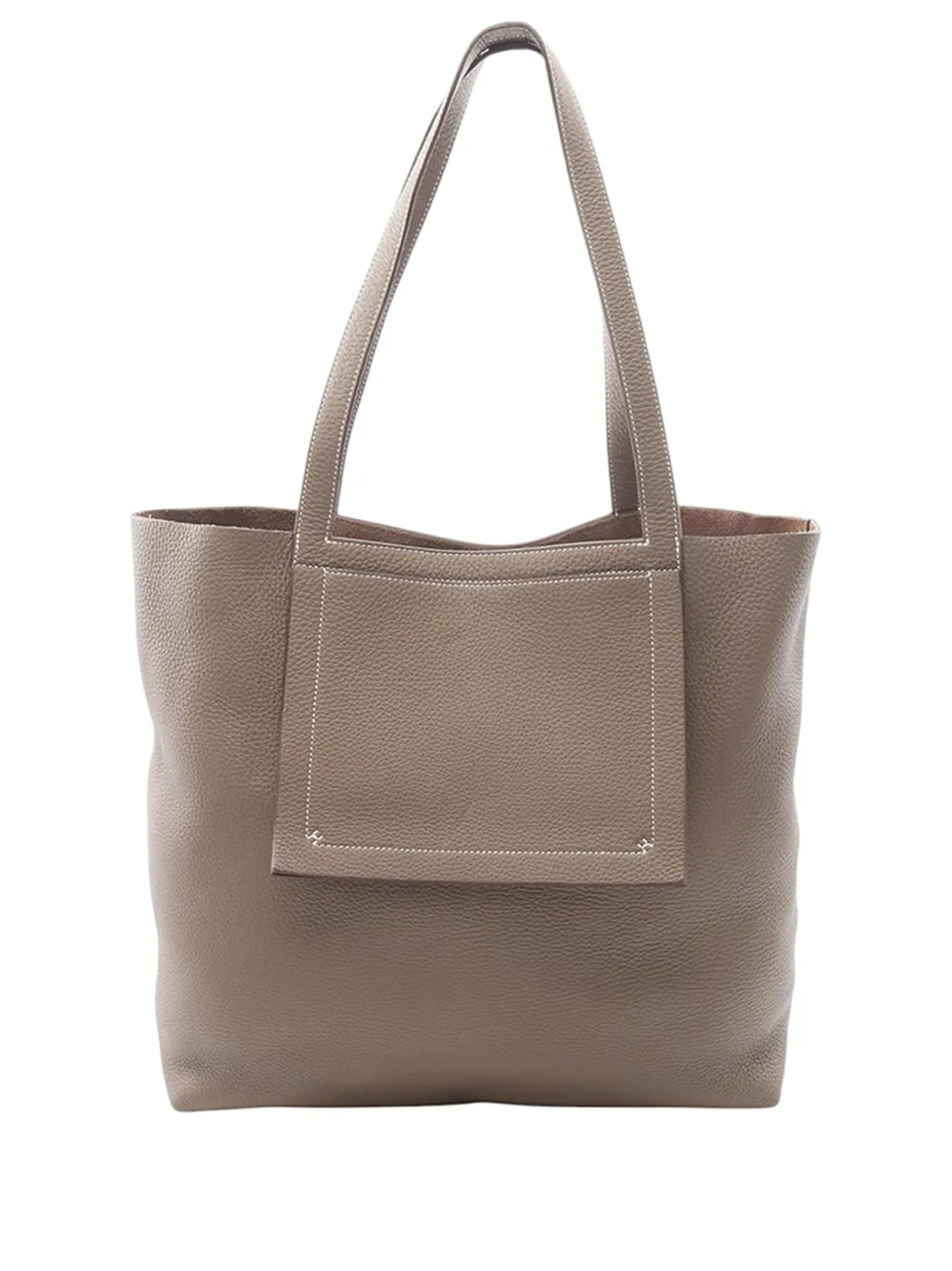 Hermès Pre-Owned 2024 Taurillon Clemence Cabasellier 46 tote bag - Grigio