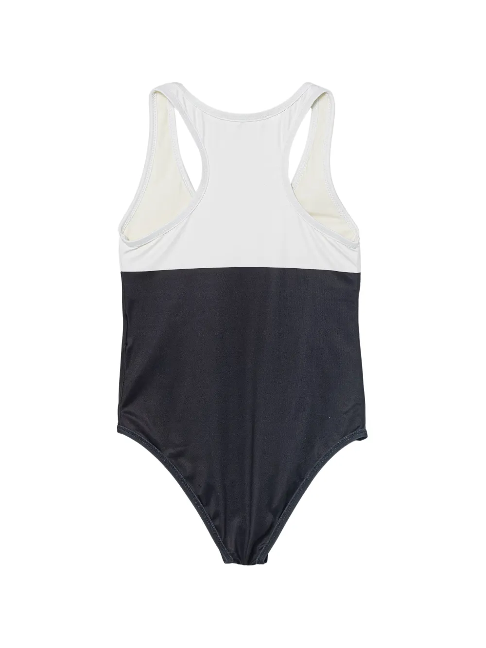 Elisabetta Franchi Kids logo-print racerback swimsuit Zwart