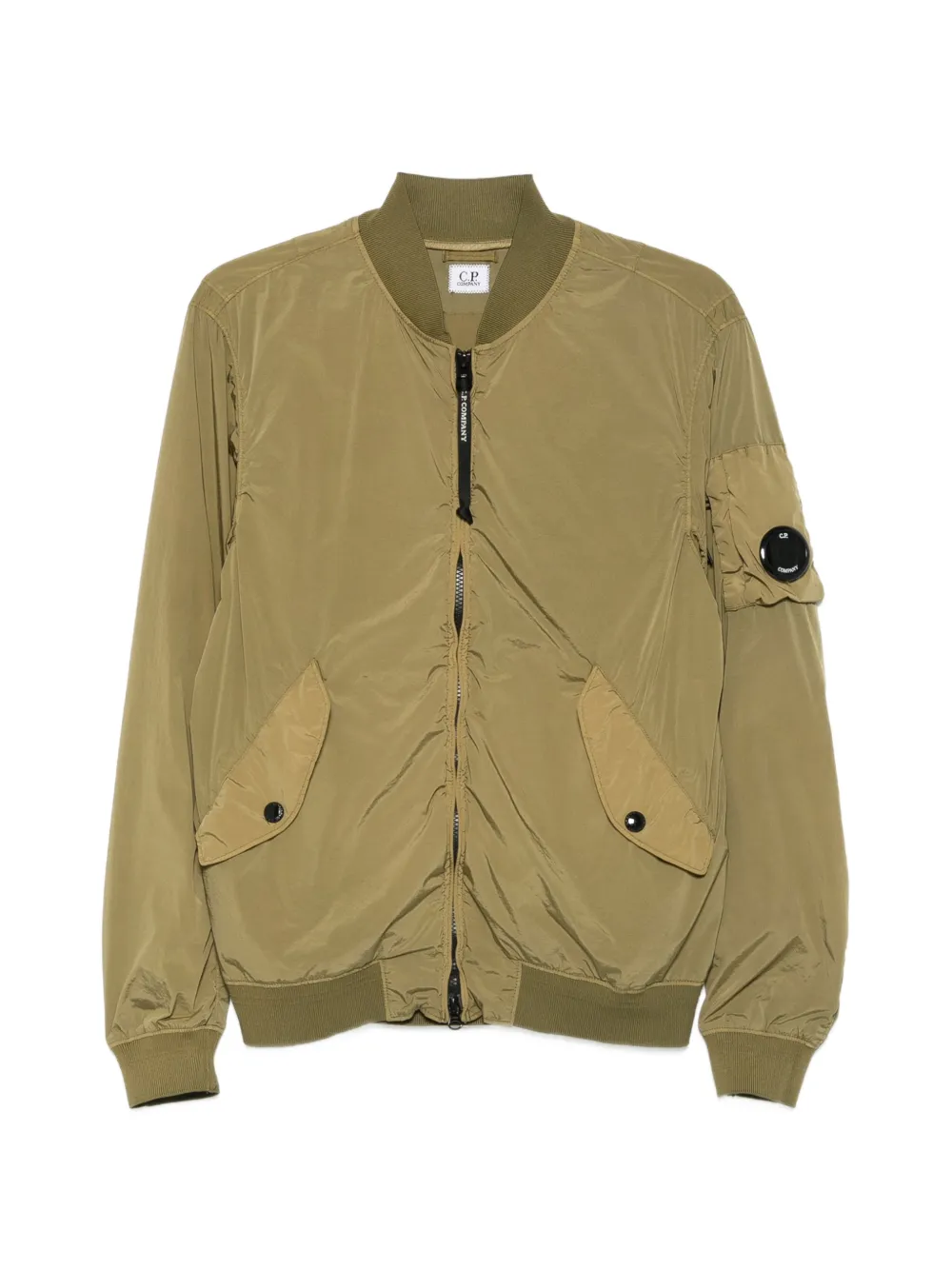 C.P. Company lens-detail bomber jacket - Verde
