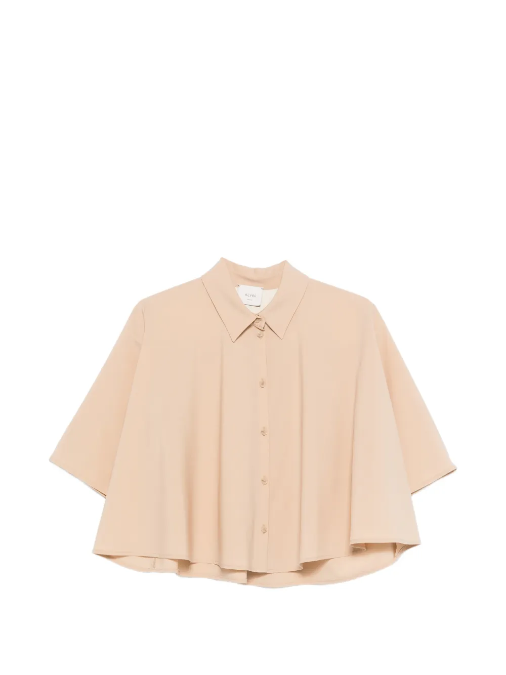 Alysi button-fastening shirt - Toni neutri