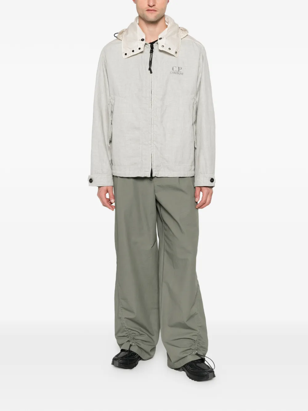 C.P. Company Jack met capuchon en vlakken Beige