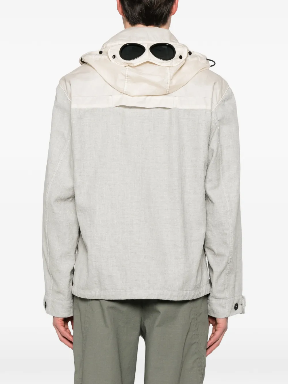 C.P. Company Jack met capuchon en vlakken Beige