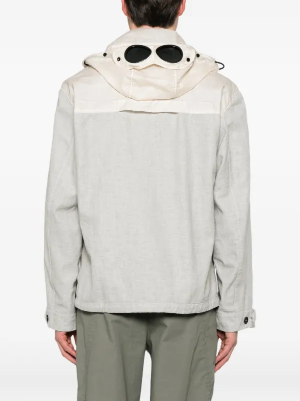 C.P. Company rafia-R Mixed Goggle Jacket | Neutrals | FARFETCH