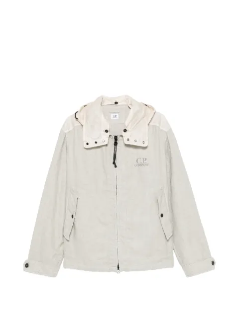 C.P. Company panelled hooded jacket
