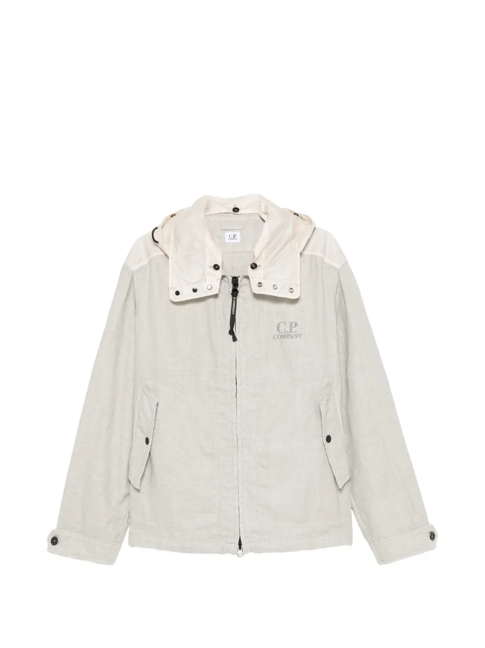 C.P. Company panelled hooded jacket - Nude