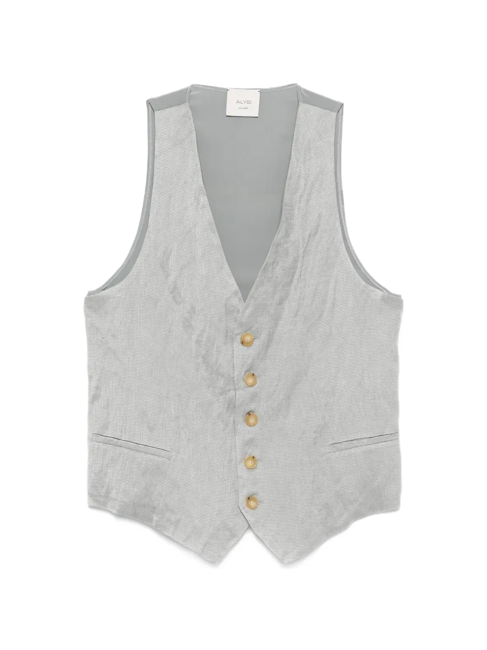 Alysi button-fastening waistcoat - Grigio