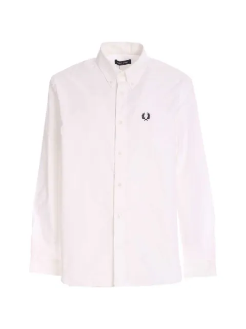Fred Perry logo-embroidered button-down shirt