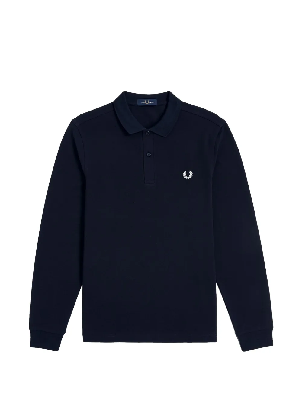 Fred Perry Laurel Wreath polo met lange mouwen Blauw