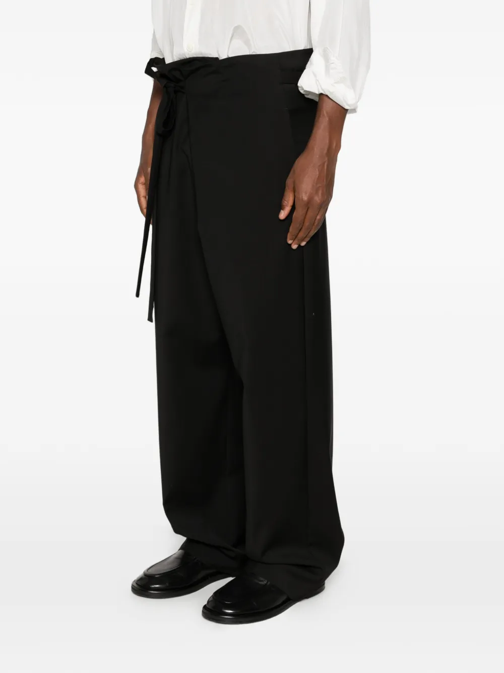 Fear Of God Broek met gestrikte taille en wikkeldesign Zwart