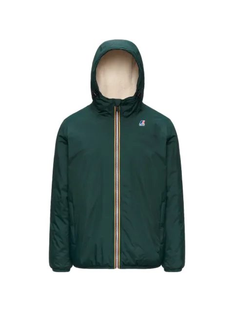 K-Way Le Vrai 4.0 fleece-lined hooded jacket